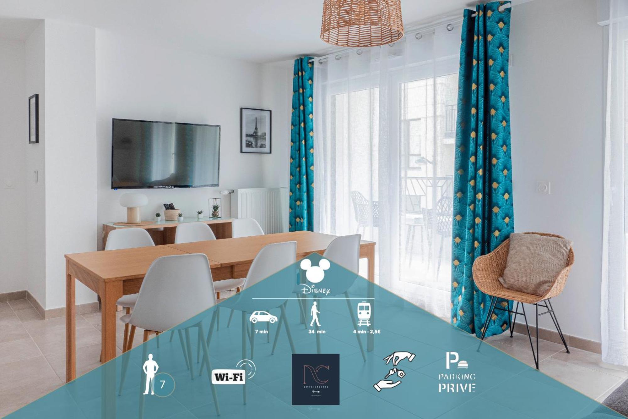 Disneyland-Paris,7Pers, Wifi, Parking, Chessy  Eksteriør bilde